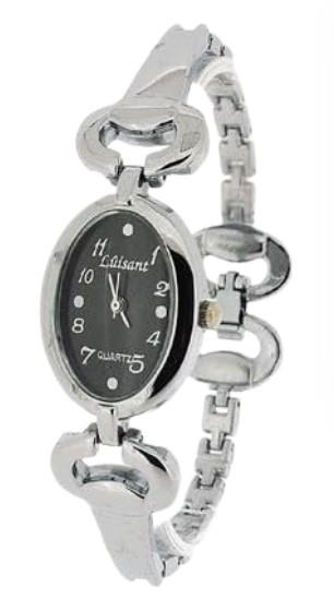 Luisant Ladies Fashion Oval Dial Steel Bracelet Strap Watch Available Multiple Colour - CLEARANCE NEEDS RE-BATTERY