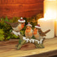 Three Robins on a Branch Figurine