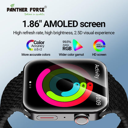 Pantherforce 1.86" AMOLED Display Smartwatch