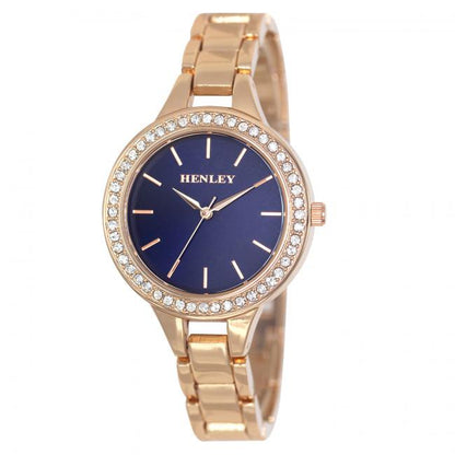 Henley Ladies Fashion Bling Diamante Bracelet Watch H07323 Available Multiple Colour