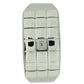 Zaza London Ladies Fashion White Extra Small Dial Silver Mirror & White Leather Strap Watch - CLEARANCE NEEDS RE-BATTERY