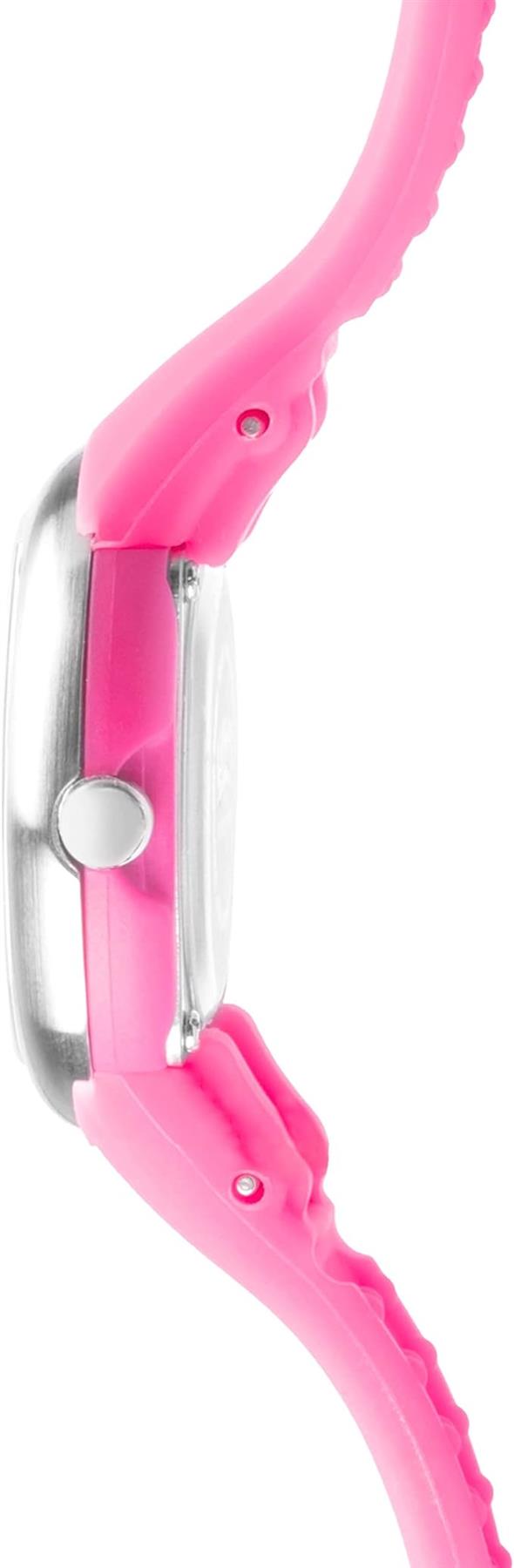 Limit Girls Analogue 100M Water Resistant, White Dial, Pink Silicone Strap Watch