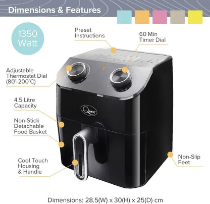 Quest  4.5L Manual Dial Air Fryer