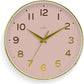 Acctim Rand 20cm Small Dial Foil Embossed Numbers Quartz Wall Clock Available Multiple Colour