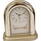 Twins Arch Roman Number White Dial Light/Snooze with Silent Sweep Alarm / Mantel Clock Available Multiple Colour