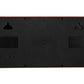 NeXtime "BIG D", square, Large display, Digital with adapter, very silent, 51,5 x 18 cm, Black wall clock