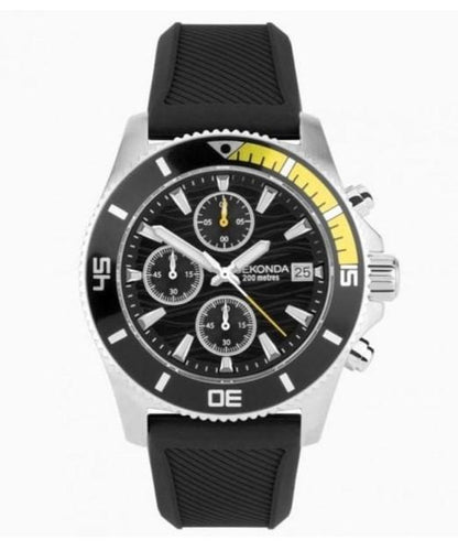 Sekonda Mens 200m Dive Rubber strap watch 30142
