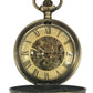 Mens & Ladies Mechanical Hand Winding Half Hunter Steampunk Bronze Pocket Watch