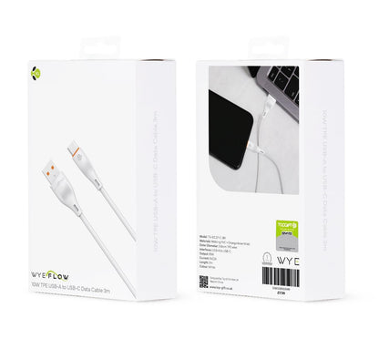WYEFLOW TPE USB to USB-C Data Cable 3m