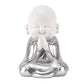 Hestia White & Silver Buddha - Hands Together
