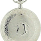 Jakob Strauss Classic Silver Tone & 12 Inch Brass Chain Pocket Watch - CLEARANCE NEEDS RE-BATTERY