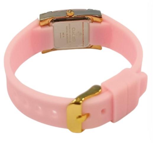 Clasico Ladies Water Resistant Bling Square Dial Rubber Strap Watch Available Multiple Colour