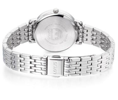 Lorus Ladies Fashion Silver Sunray Dial Stainless Steel Bracelet Watch