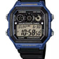 Casio Mens Digital World Time Alarm Rubber Strap Watch Available Multiple Colour