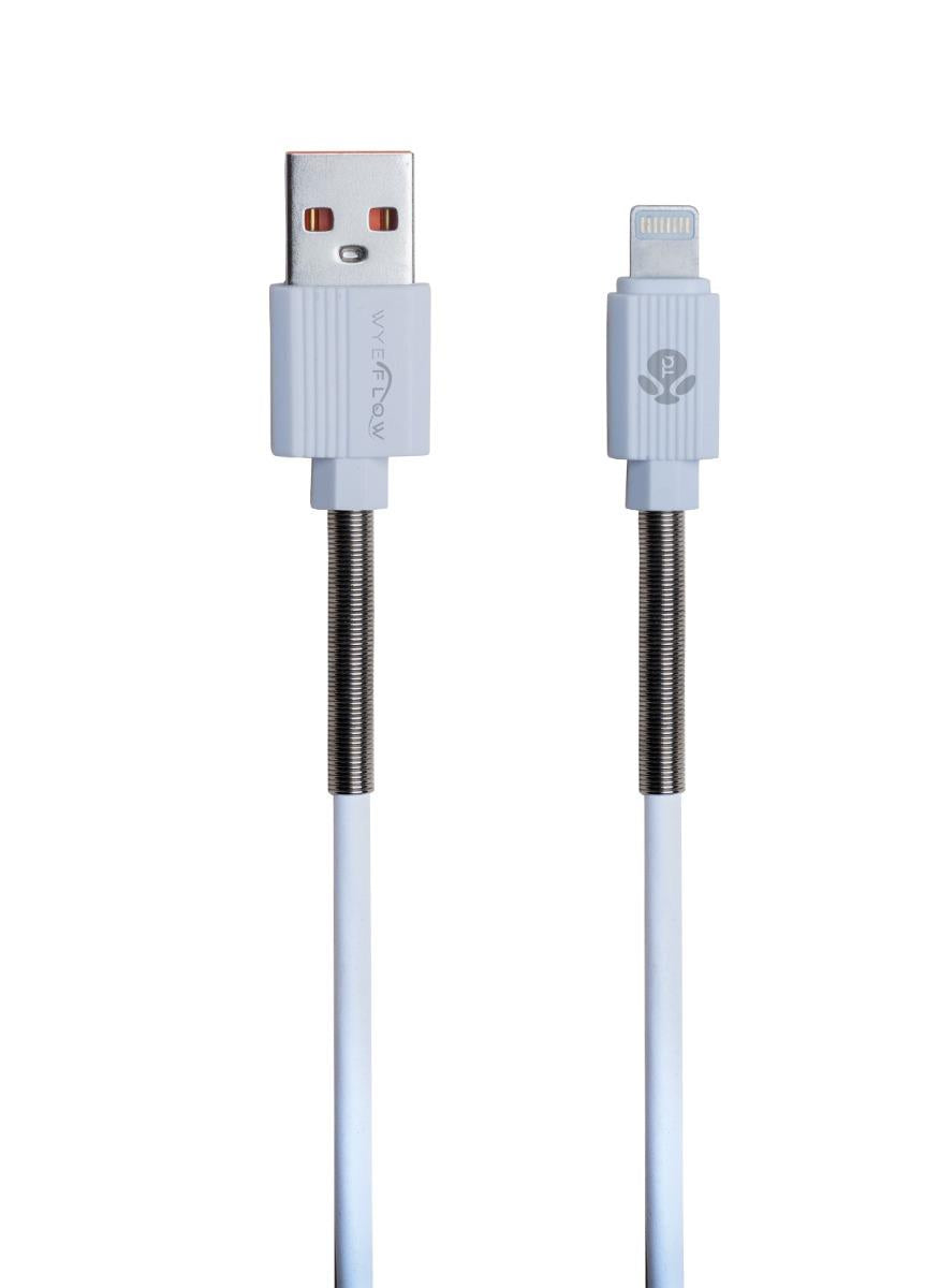 WYEFLOW SpringShield 10W USB-A to 8-Pin Data Cable 1m