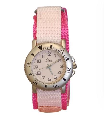 Limit Children Girl Baby Pink Dial with Pink Velcro Strap Watch 6455 - CLEARANCE NEEDS RE-BATTERY