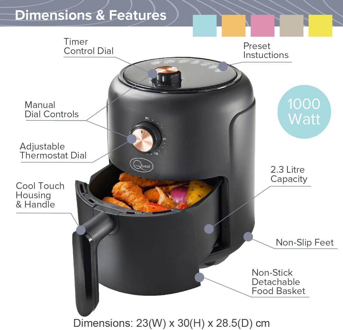 Quest 2.3L Compact Air Fryer