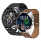 Sunpin SW-03  Mens Smart watch With Grey Rubber Strap & Brown Leather Strap