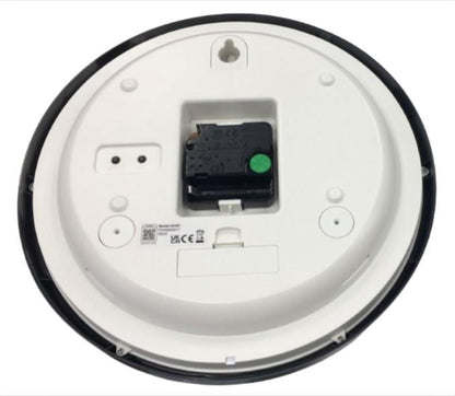 Acctim Kalendar Silver Frame with Digital Date 270mm Diameter Wall Clock 22367