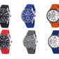 Henley Mens Large Polished Sports Rubber Silicone Watch H02225  Available Multiple Colour