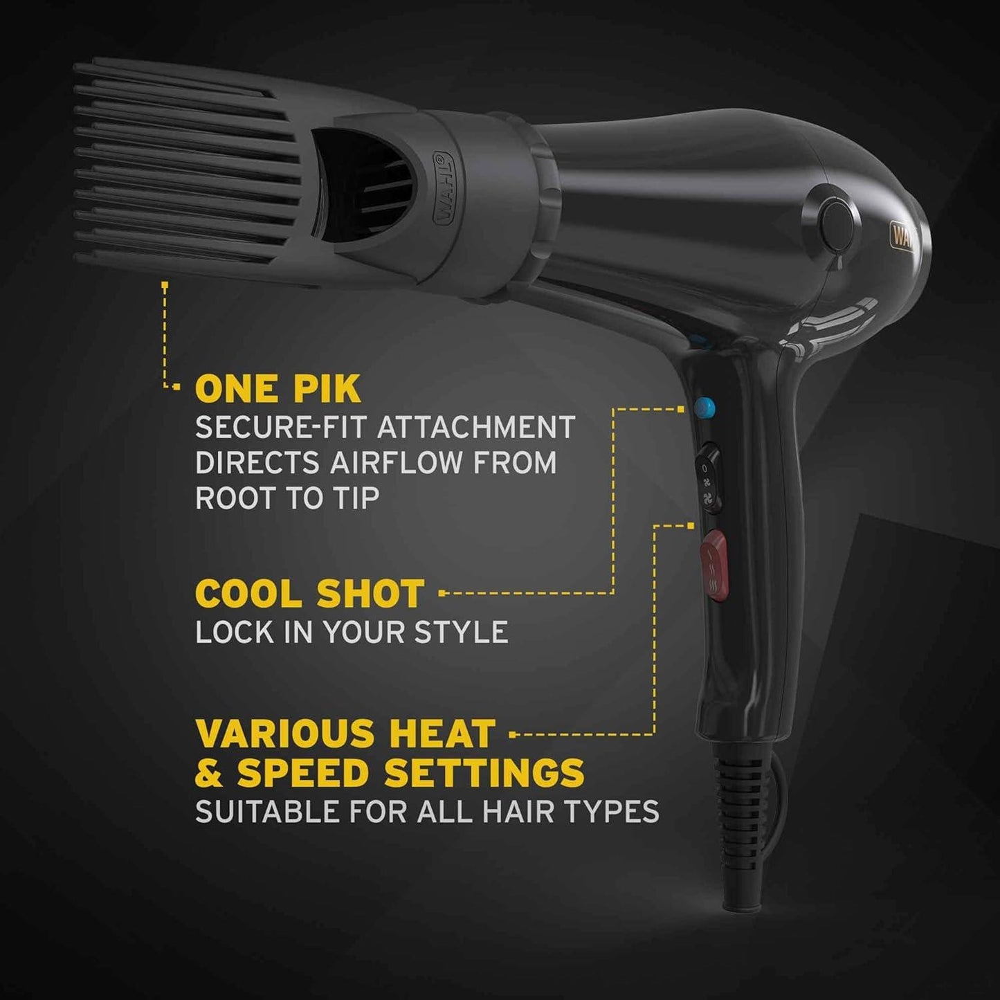 Wahl PowerPik 5000 Hair Dryer - Black
