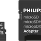 Philips - Micro SDHC 64 GB Class 10 Memory Card + Adapter