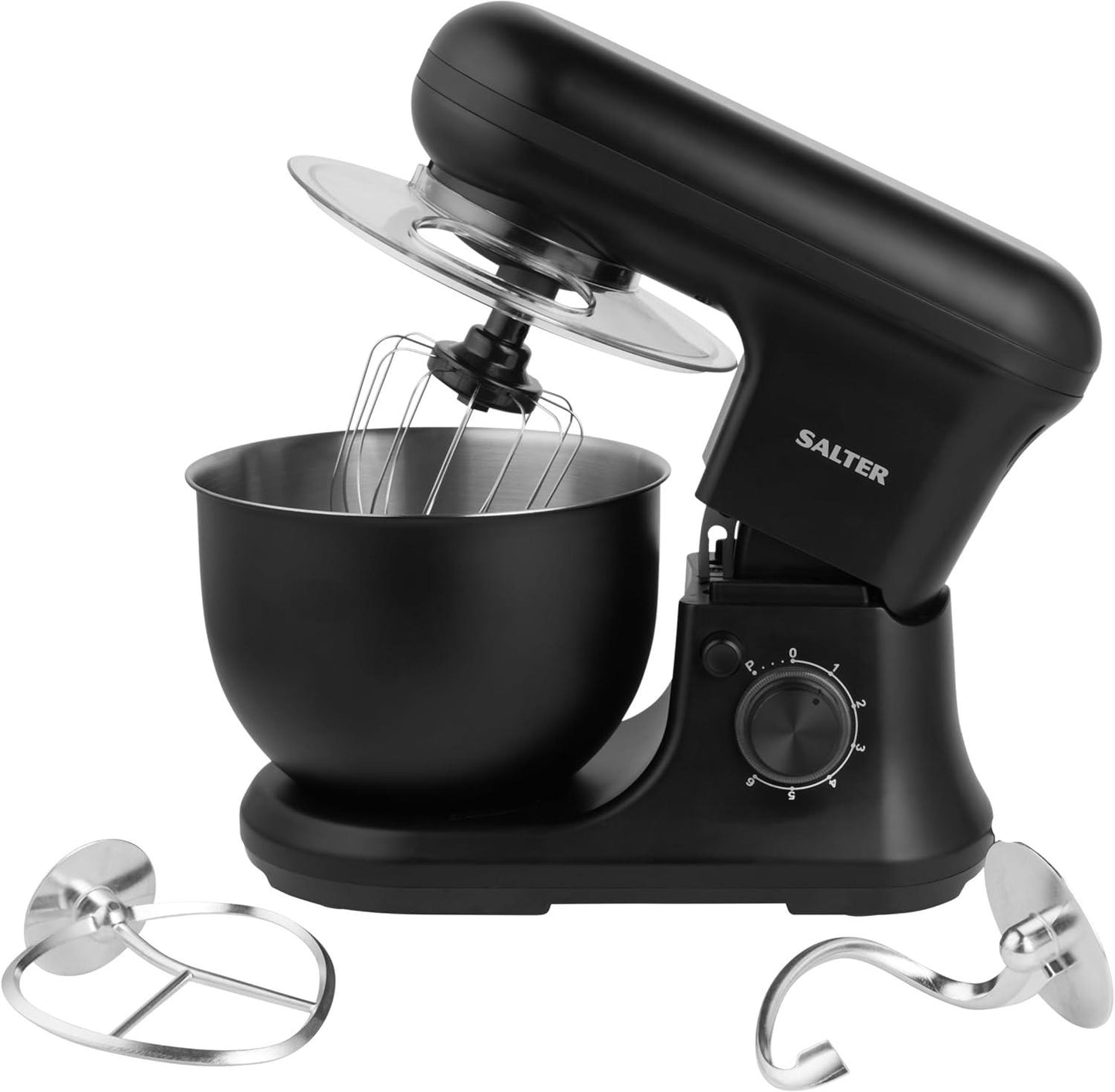 Salter Kuro Stand Mixer1200W, 5L Mixing Bowl with Whisk, Dough Hook, and Beater