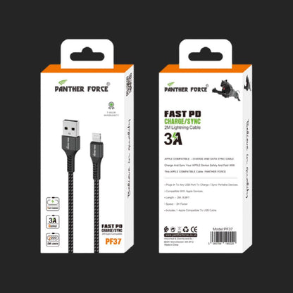 Panther Force 3A 2M Cable for iPhone - Seamless Connectivity