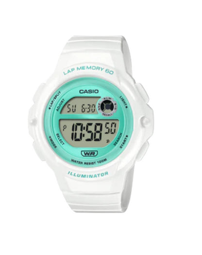 Casio Ladies Sports Dated Digital Watch Resin Rubber strap LWS-1200H Available Multiple Colour