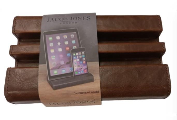 Jacob Jones Brown Cambridge Tech Stand Tablet or Smartphone Holder 73823