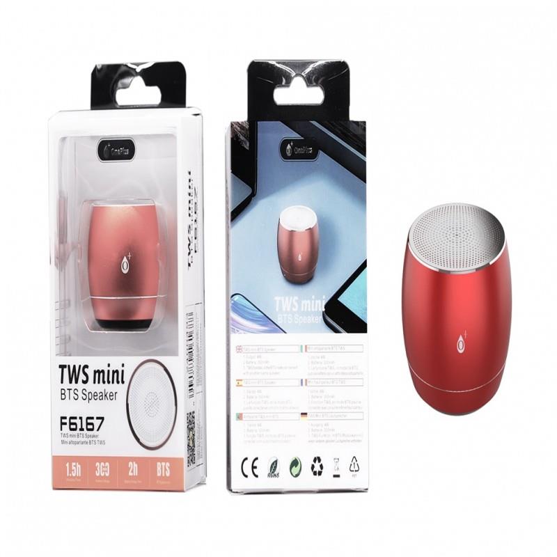 Mini TWS Bluetooth Speaker Karta, 4W, 300mAh, Red