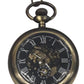 Mens & Ladies Mechanical Hand Winding Half Hunter Steampunk Bronze Pocket Watch