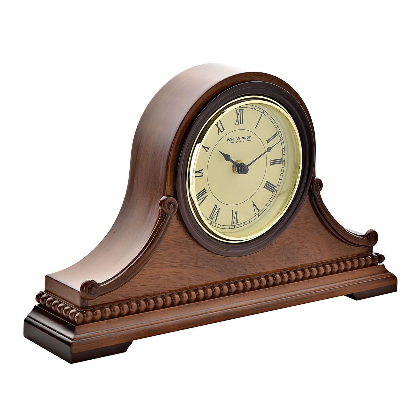 Wm.Widdop Wooden Napoleon Mantel Clock