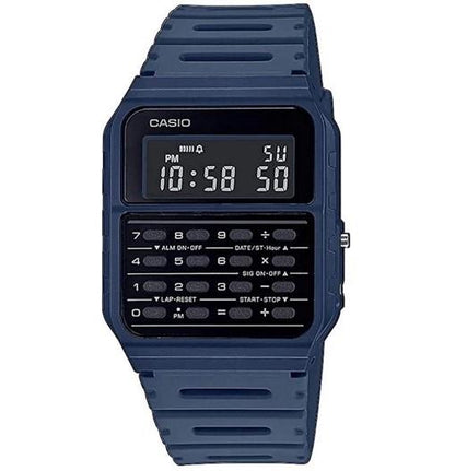 Casio Mens Fashion Digital Calculator Retro Dial with Plastic Rubber Strap Sports Watch - CA-53WF Available Multiple Colour