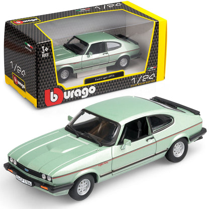 1:24 Ford Capri Light Green 1982  - Diecast Model car Collectables
