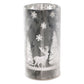 Frosted Reindeer Forest Scene Small LED Tube Light