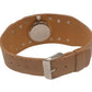 Zaza London Ladies Fashion Bronze Extra Small Dial Bronze Mirror & Brown Leather Strap Watch - CLEARANCE NEEDS RE-BATTERY