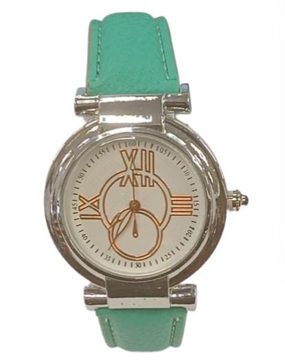 Ladies Fashion White Dial Leather Strap Watch Available Multiple colour - CLEARANCE NEEDS RE-BATTERY