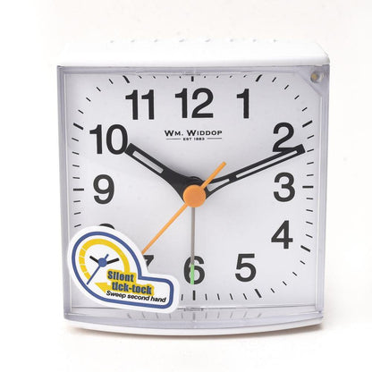 5374 WM WIDDOP® ALARM CLOCK WITH SWEEP MOVEMENT AVAILABLE MULTIPLE COLOURS