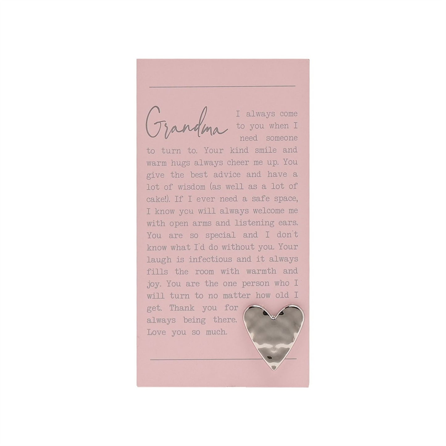 Moments Standing Plaque Grandma