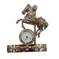 Miniature Clock Carousel Horse Solid Brass IMP1041- CLEARANCE NEEDS RE-BATTERY