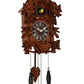 William Widdop Qtz Cuckoo Clock Bird on Top Wooden Case - Large