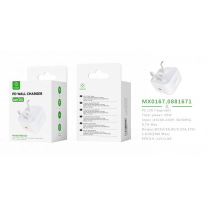 Woox UK Home Charger Type-C, USB, Lightning, Car charger with and without cable 20w