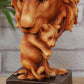 Naturecraft Wood Effect Resin Figurine - Lion & Cub