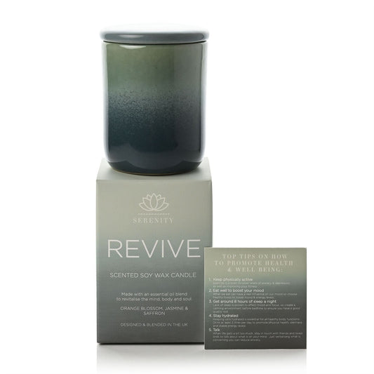 Serenity Revive Ceramic Candle 120g Orange,Jasmine & Saffron