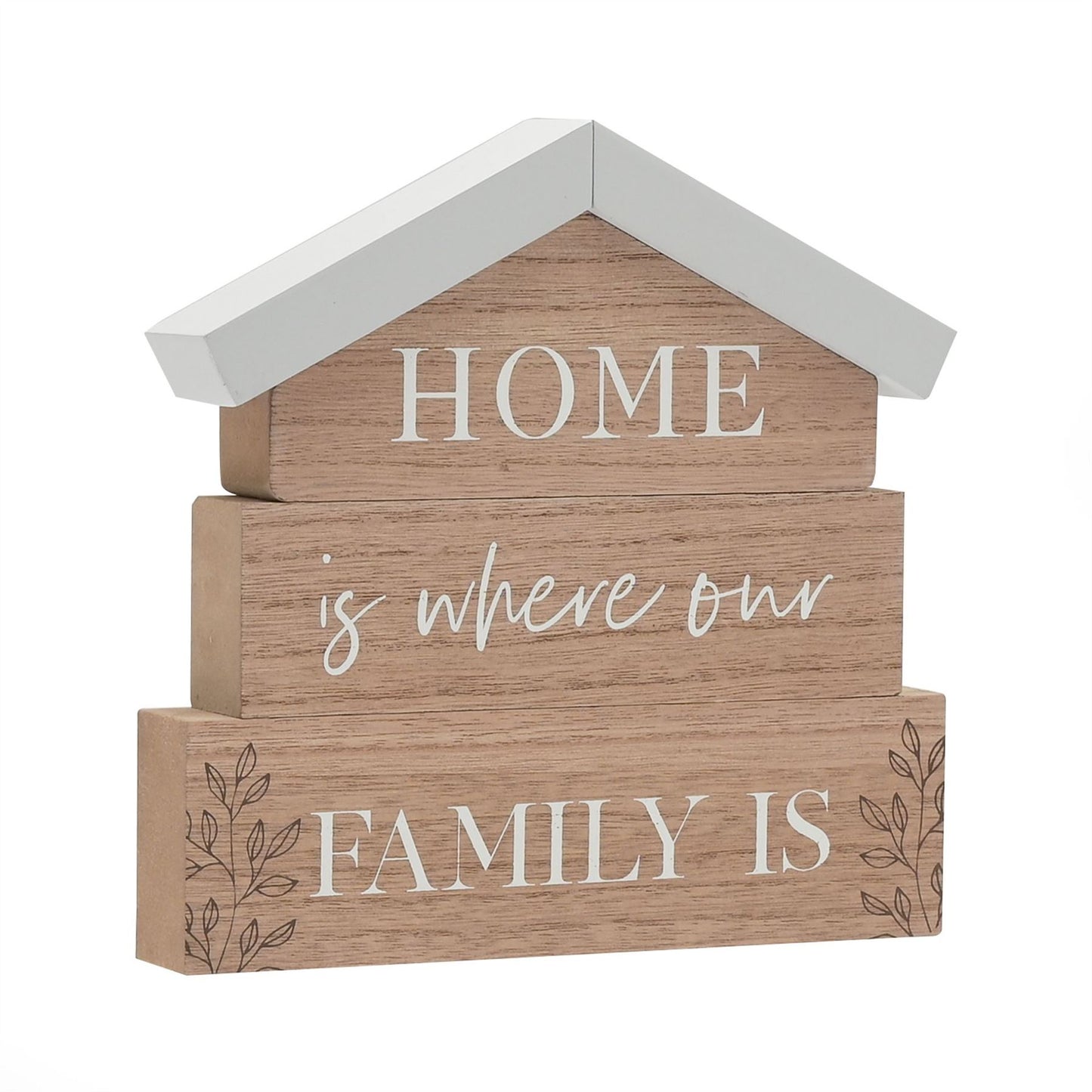 Moments House Mantel Plaque Family