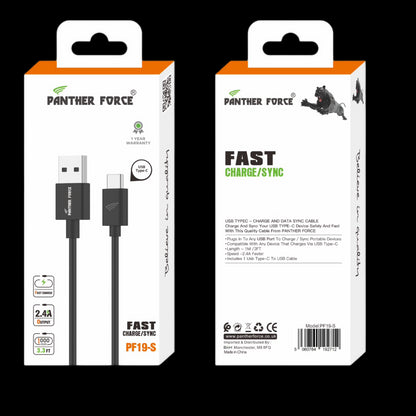Panther Force C Cable Fast Charge/Sync - Seamless Connectivity, Uninterrupted Power