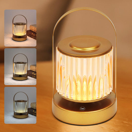 ExtraStar Extrastar LED Crystal Lantern Table Lamp Rechargeable, 3 Colour Changing and Dimmable