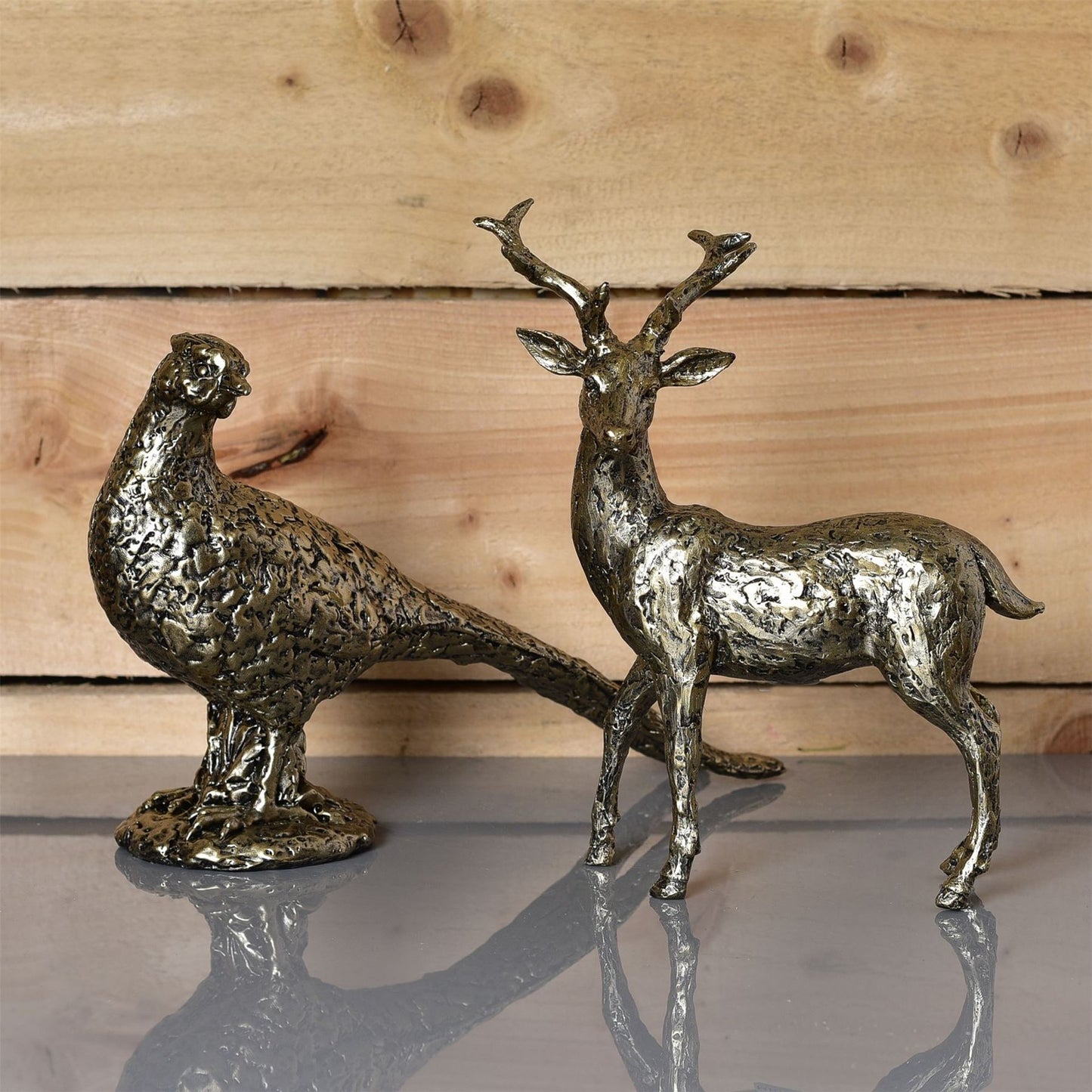 Meg Hawkins Bronze Finish Resin Stag Figurine