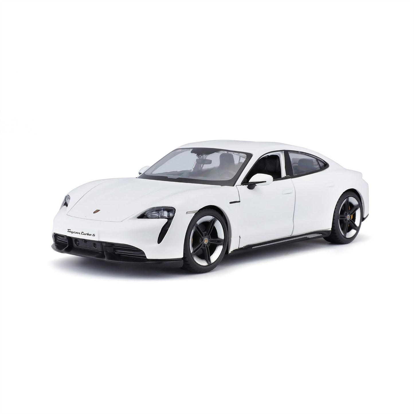 1:24 Porsche Taycan Turbo S White  - Diecast Model car Collectables